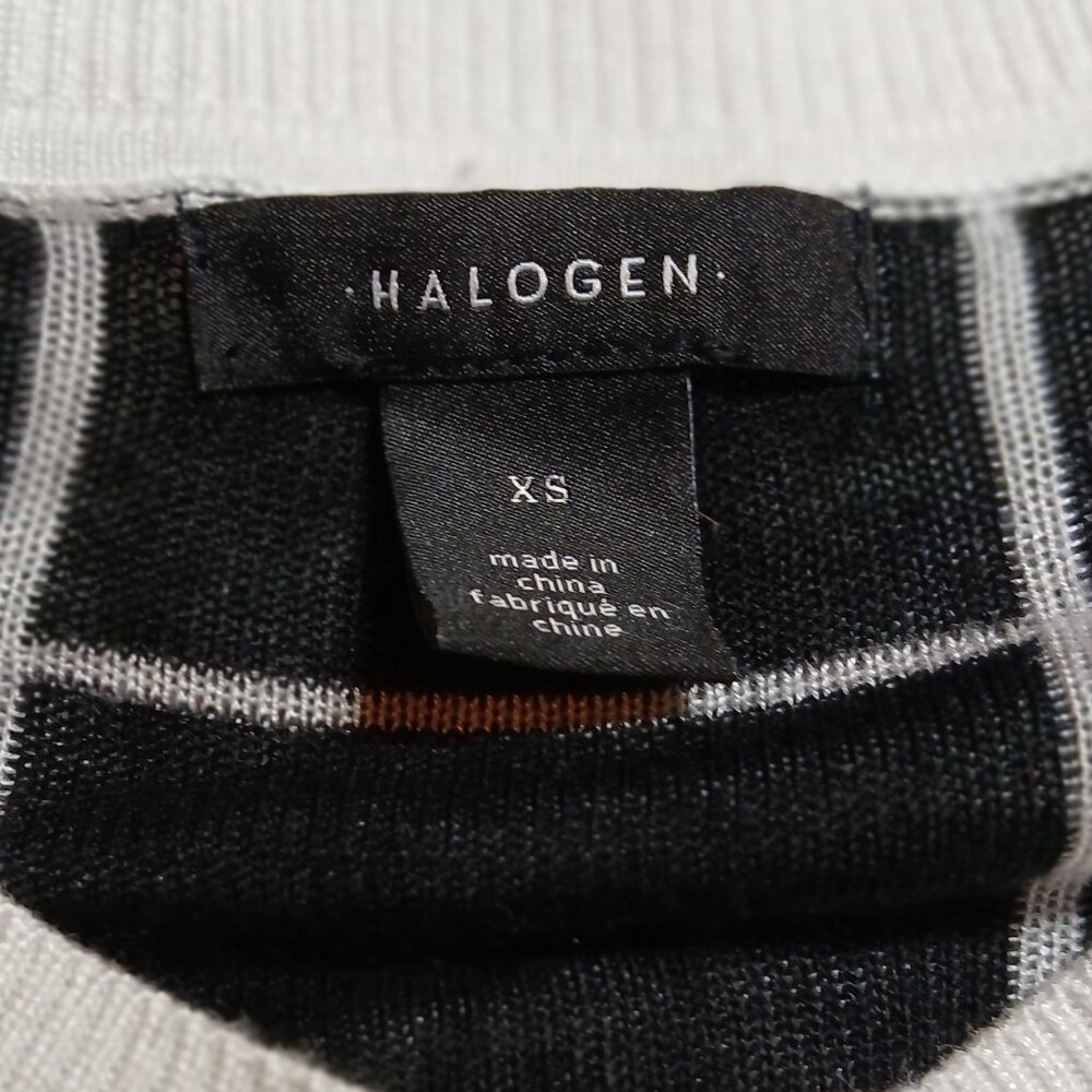HALOGEN by Nordstrom Ivory/Black Plaid Knit Cardigan - Picture 7 of 11